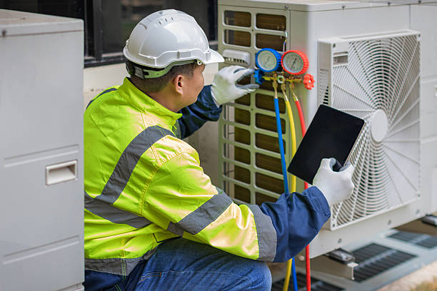 Professional Ductwork Repair technician working in Fate, TX